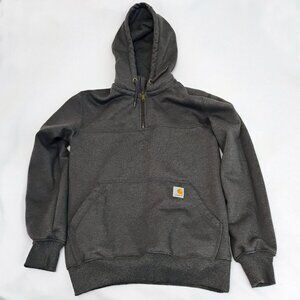Carhartt Rain Defender Heavyweight Quarter Zip Hoodie, Small Pullover Sweatshirt